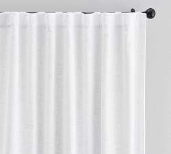 Seaton Textured Cotton Blackout Curtain | Pottery Barn (US)