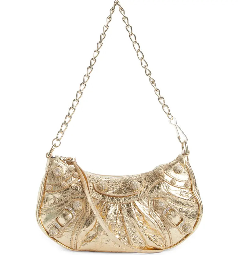 Balenciaga Le Cagole Metallic Calfskin Shoulder Bag | Nordstrom | Nordstrom