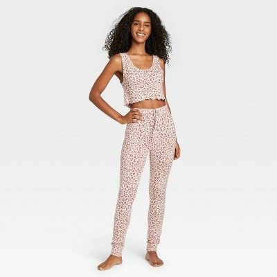 Women's Animal Print Tank Top and Joggers Pajama Set - Colsie™ | Target