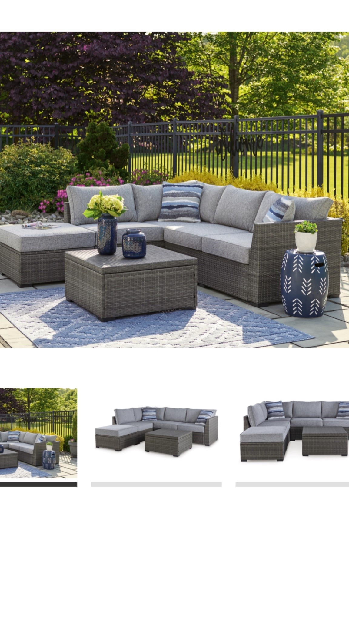 Petal Road 4-Piece Outdoor Sectional Set
Patio furniture set

#LTKHome #LTKFamily #LTKSeasonal