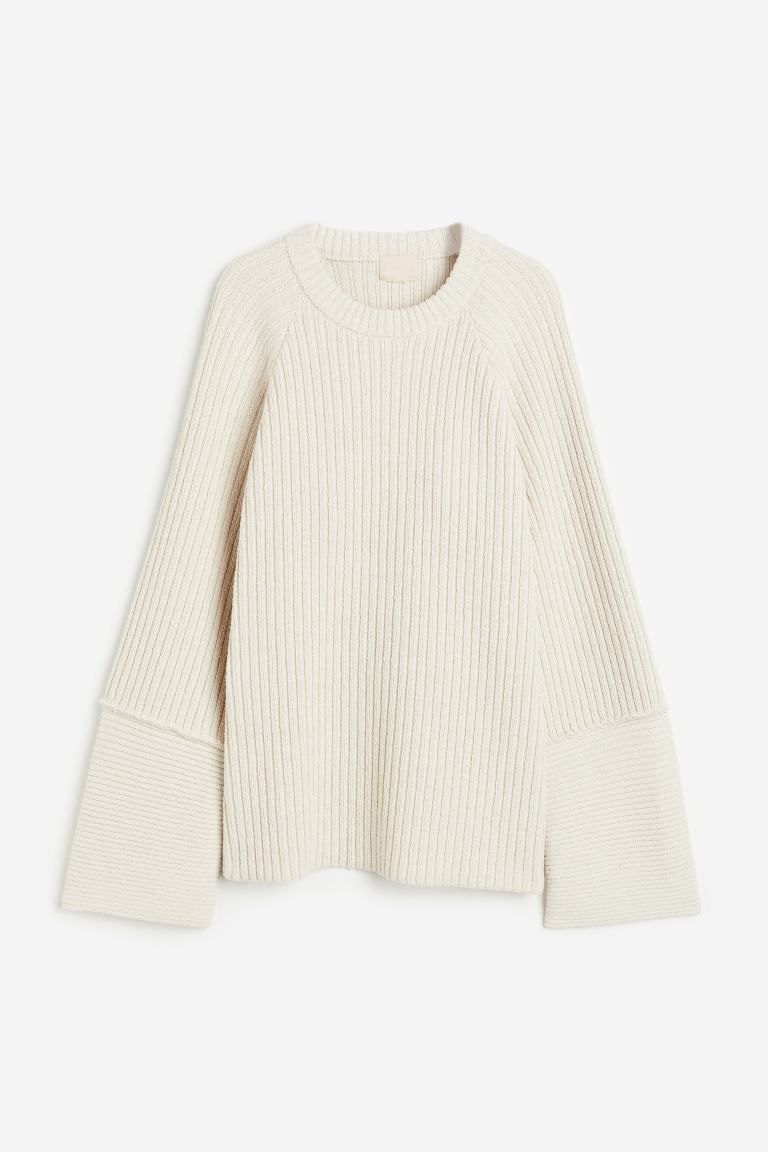 Rib-knit Open-back Sweater | H&M (US + CA)
