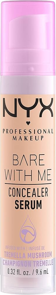 NYX PROFESSIONAL MAKEUP Bare With Me Concealer Serum, Up To 24Hr Hydration - Vanilla | Amazon (US)