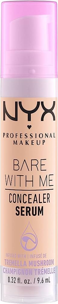 NYX PROFESSIONAL MAKEUP Bare With Me Concealer Serum, Up To 24Hr Hydration - Vanilla | Amazon (US)