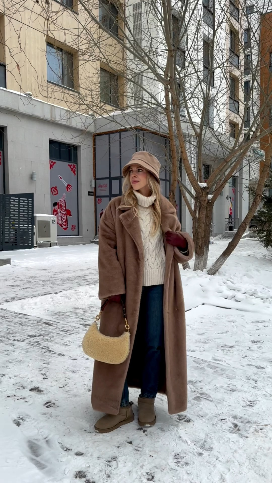 Beige faux fur coat, cable knit sweater, Zara mom jeans (under $50 and perfect with Ugg ultra mini boots)

#LTKFindsUnder50 #LTKSeasonal #LTKOver40