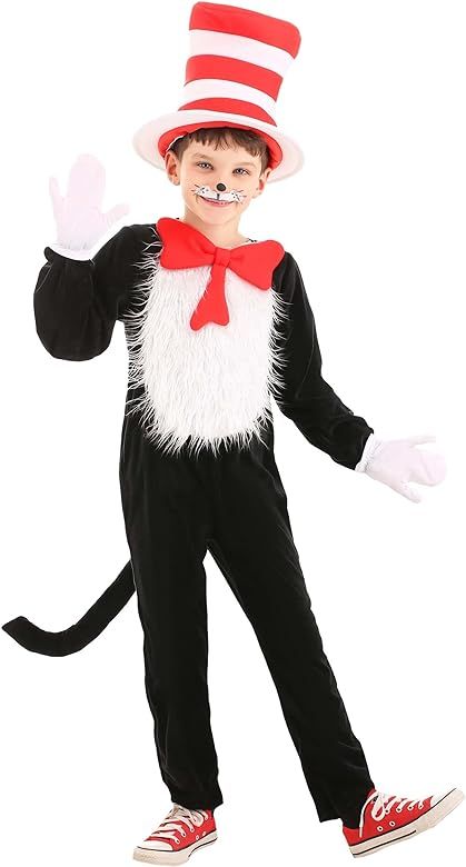 Dr. Seuss The Cat in the Hat Deluxe Costume for Kids | Amazon (US)
