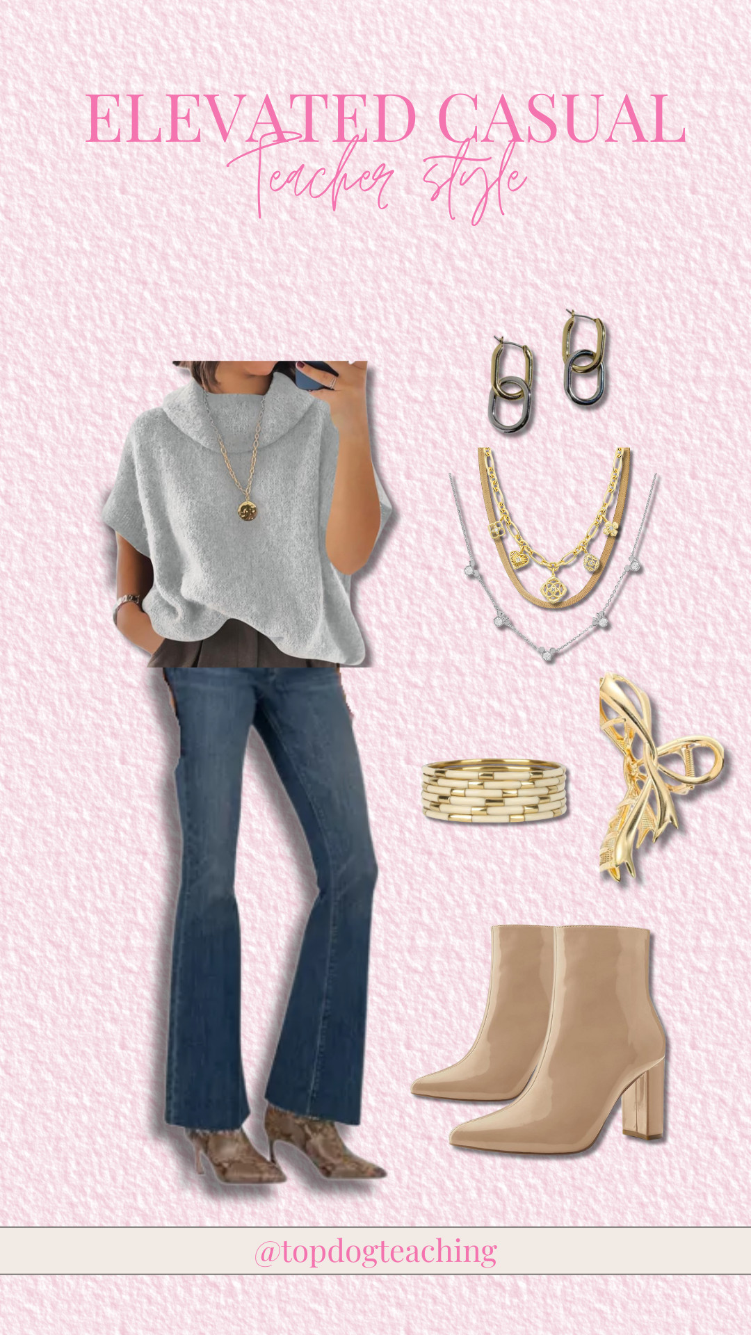 This teacher-friendly outfit is soft, loose, and comfy enough to carry you through a busy week—without sacrificing style.

fall teacher outfits, fall teacher fashion, teacher style, teacher ootd, back to school outfits, teacher workwear, stylish teacher outfits, casual teacher outfits, professional teacher style , winter fashion, winter style, elevated casual, ootd 

 #LTKootd #LTKOver40 #LTKPetite