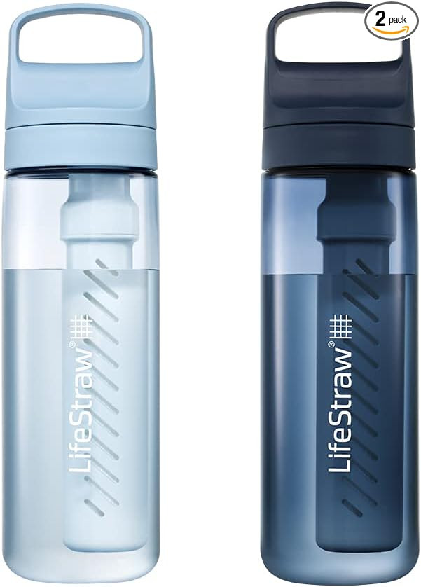 LifeStraw Go Series, BPA-Free Water Bottle for Travel and Everyday Use Removes Bacteria, Parasite... | Amazon (US)