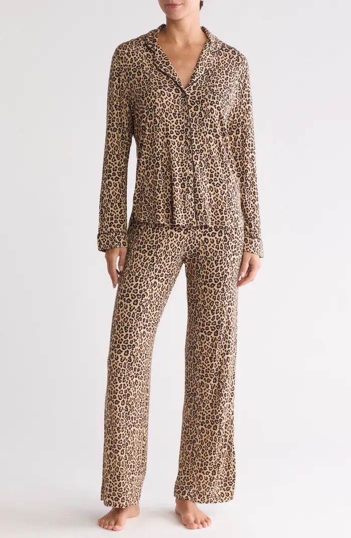 Tranquility Long Sleeve Shirt & Pants Two-Piece Pajama Set | Nordstrom Rack