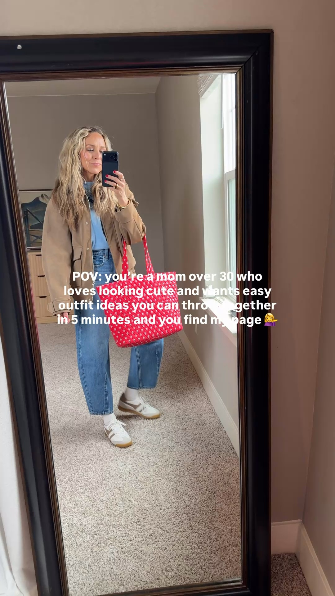 Welcome! My favorite is a good 5 minute outfit! 

I’m a size small top and 2 or 26 bottoms! 

#LTKgrwm #LTKMothersDay #LTKootd