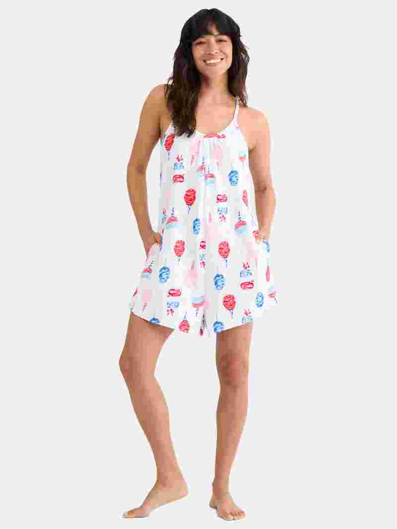 Summer Women's Sleep Romper from Way to Celebrate, Sizes XS-3X | Walmart (US)
