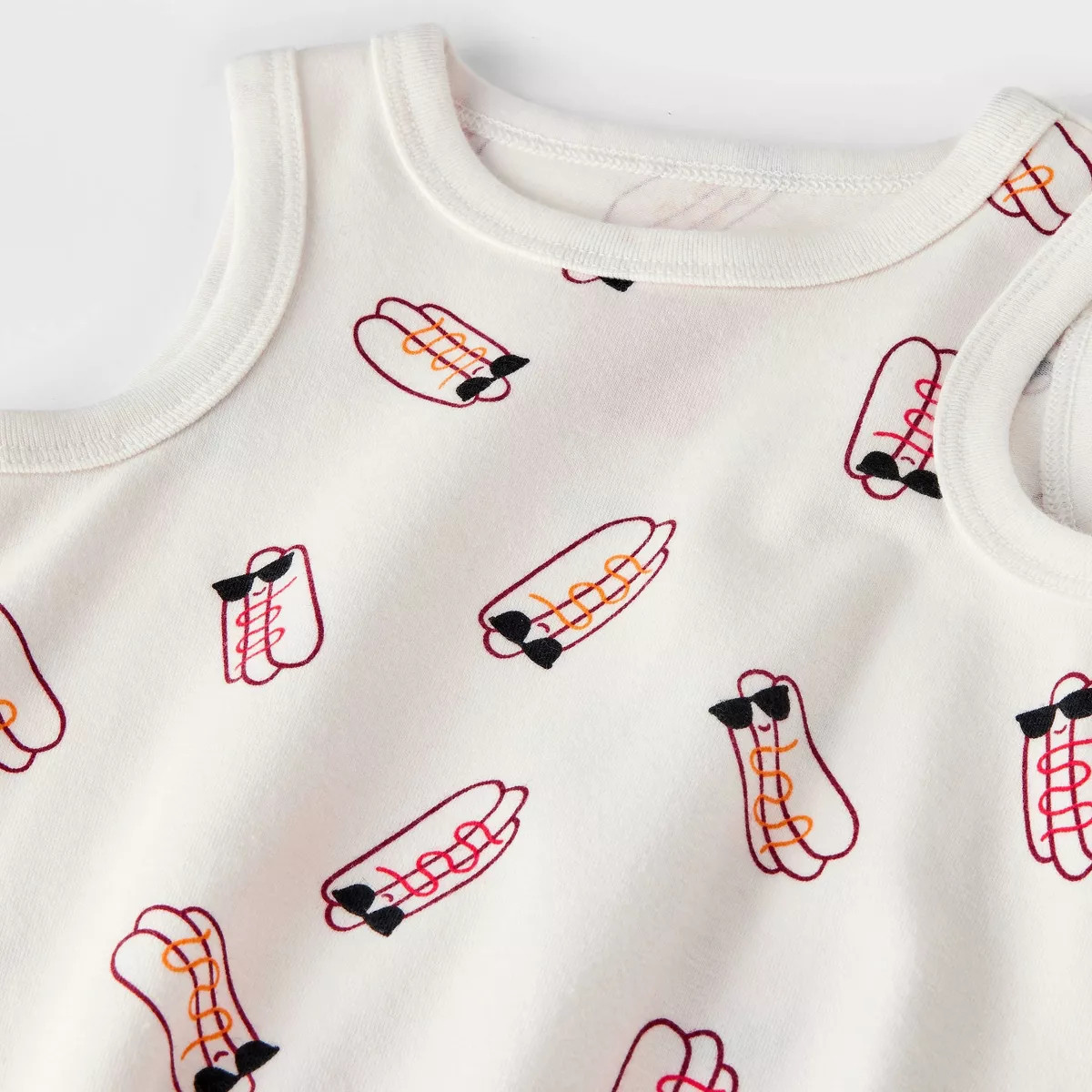 Baby Hotdog Romper - Cat & Jack™ Gray | Target