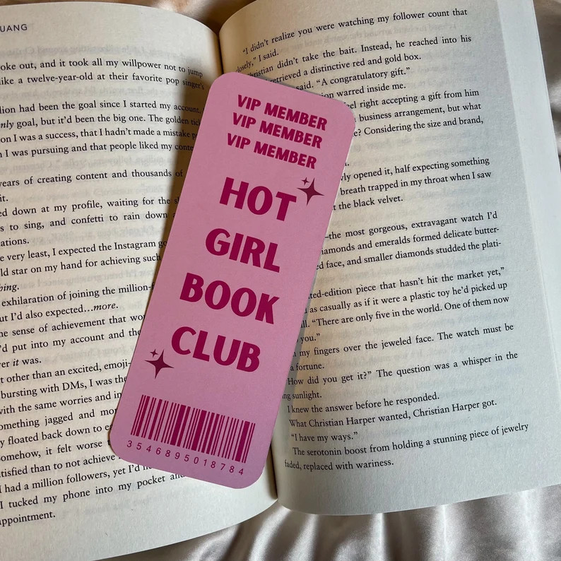 Hot Girl Book Club Bookmark Hot Girls Read Bookmark Bookish Cute Bookmark - Etsy | Etsy (US)