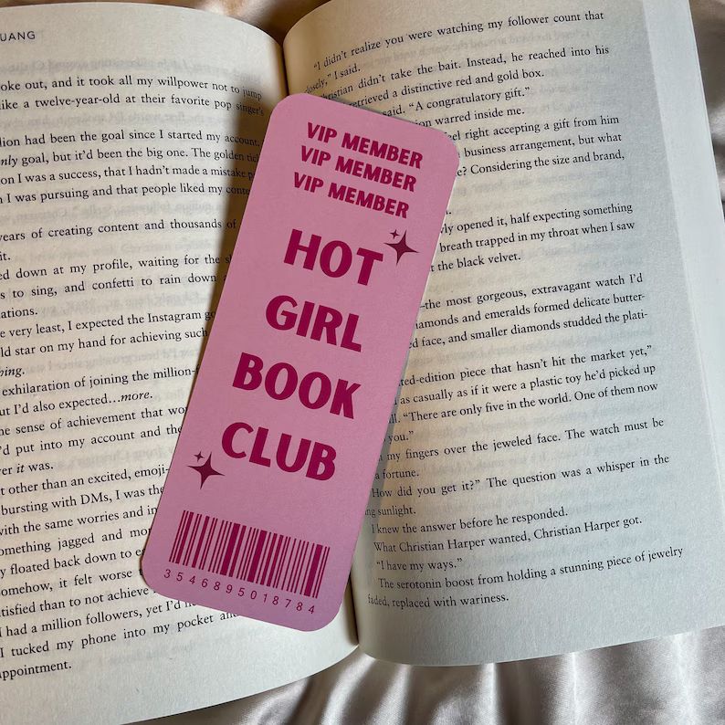 Hot Girl Book Club Bookmark Hot Girls Read Bookmark Bookish Cute Bookmark - Etsy | Etsy (US)
