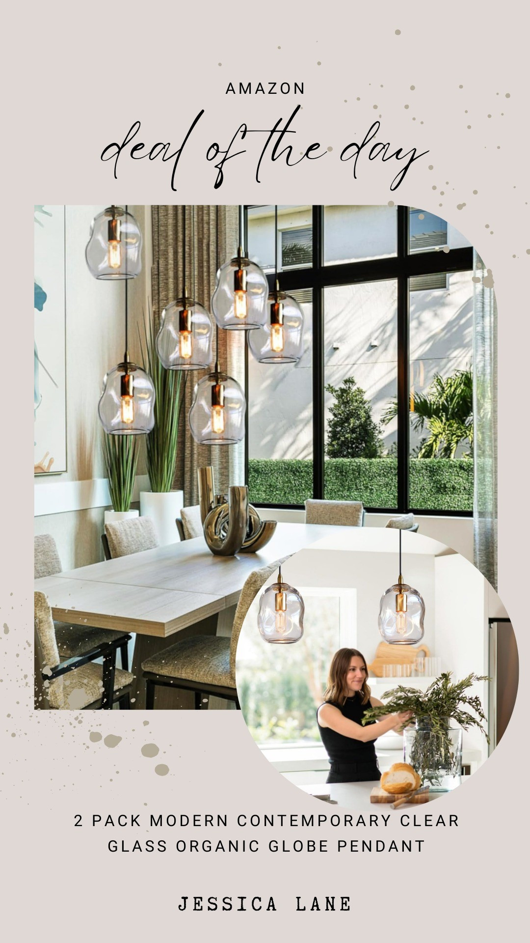 A contemporary take on classic lighting with this set of two globe glass pendant lights#homelighting #moderninterior #interiorinspo

#LTKSaleAlert #LTKHome