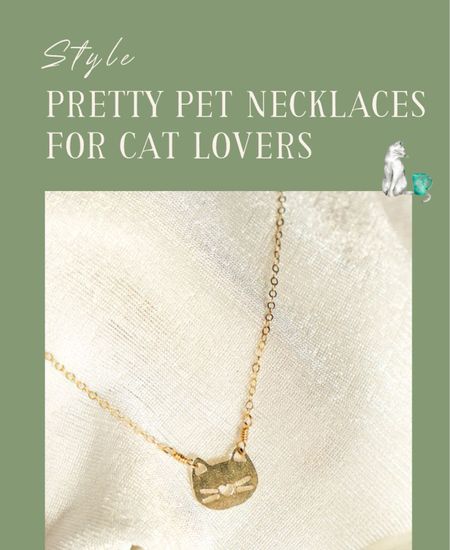 Cute Cat Themed Necklaces for Her 😻 Specialty necklaces for the cat lover from Etsy, Zales, & more with delicate chains and aesthetic pendants in gold, silver, and rose gold, along with some jade jewelry and gemstones! ✨ Follow for more cute cat aesthetic finds 

#LTKFestival #LTKstyletip #LTKbeauty