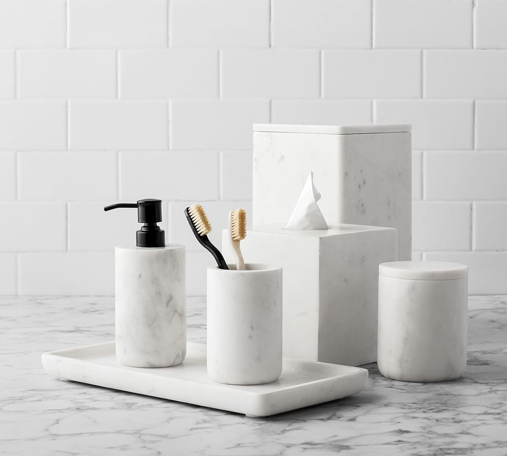 Frost Handcrafted Marble Bathroom Accessories | Pottery Barn (US)