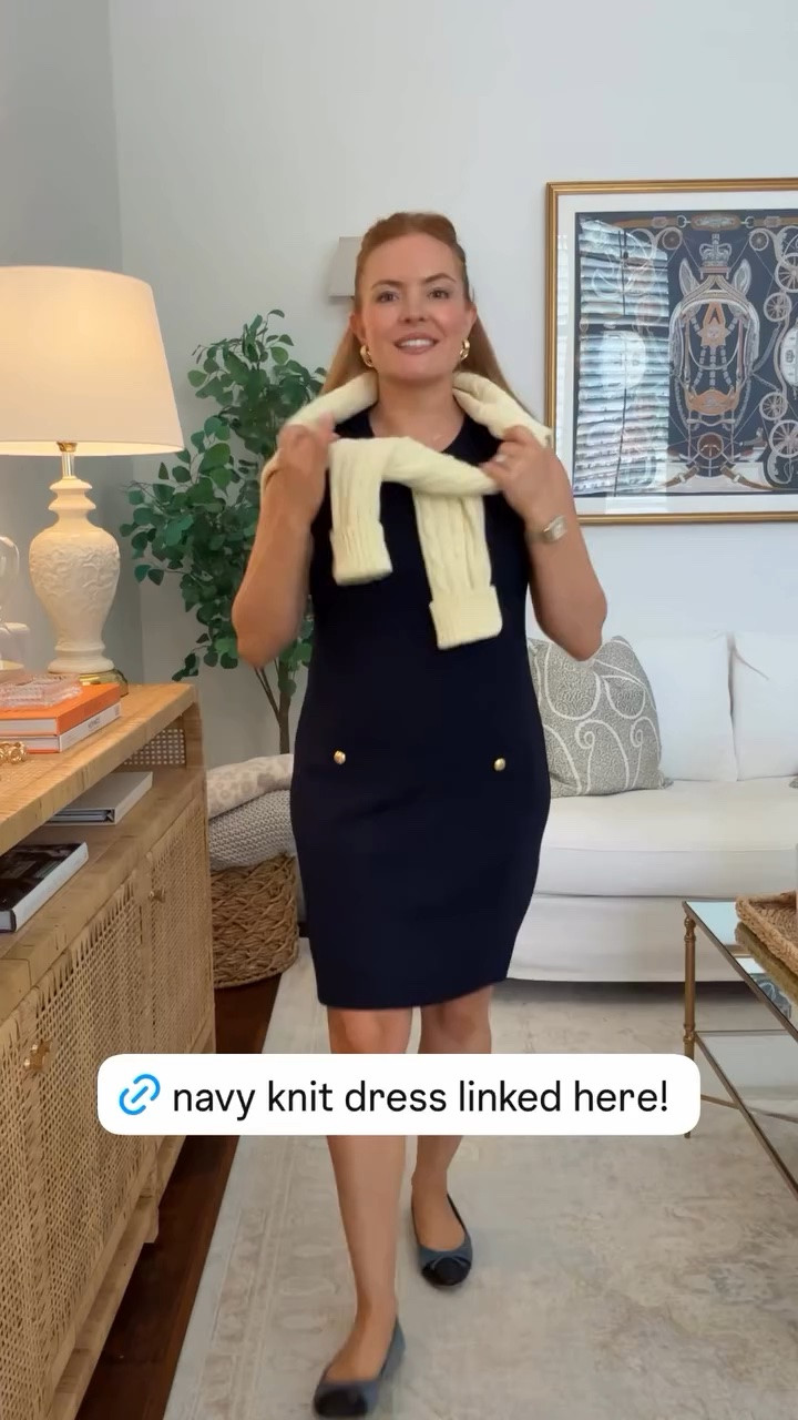 Your throw-on-and-go dress (but make it chic)
Blue shift dress + sweater draped over shoulders + flats = classic and timeless
Perfect for: brunch, errands, teacher meetings, or casual work days
Everything linked in this LTK post!
#LTKWorkwear #LTKStyleTip #EverydayOutfits #Tuckernuck #ClassicStyle

#LTKgrwm #LTKootd #LTKMothersDay