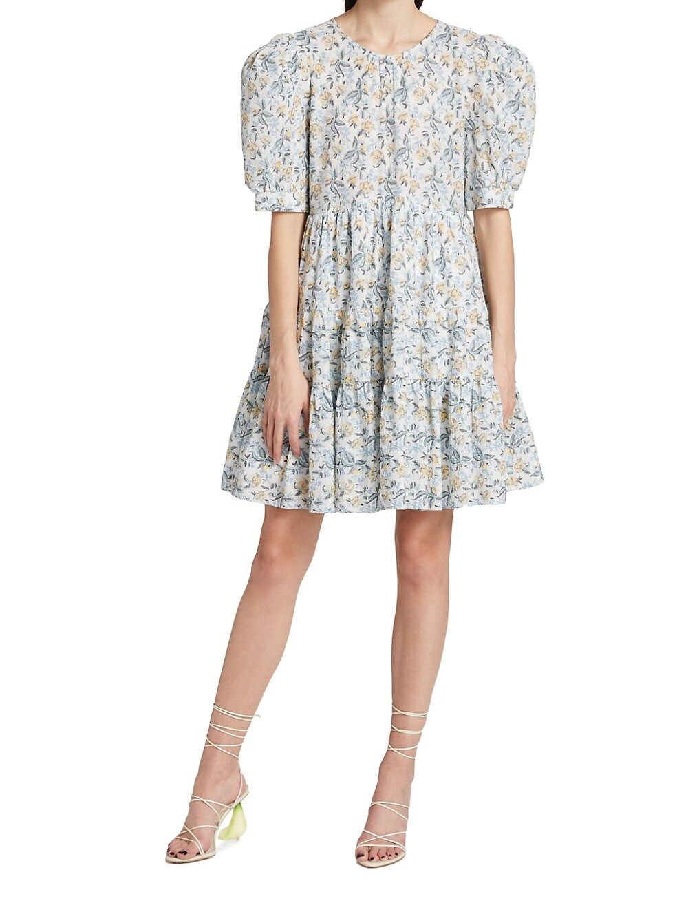 Maeve Tiered Floral Mini Dress | Saks Fifth Avenue