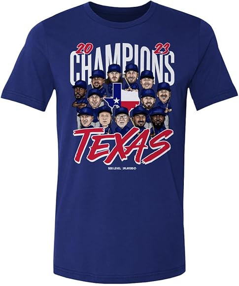 500 LEVEL Texas Baseball Champions 2023 Shirt | Amazon (US)