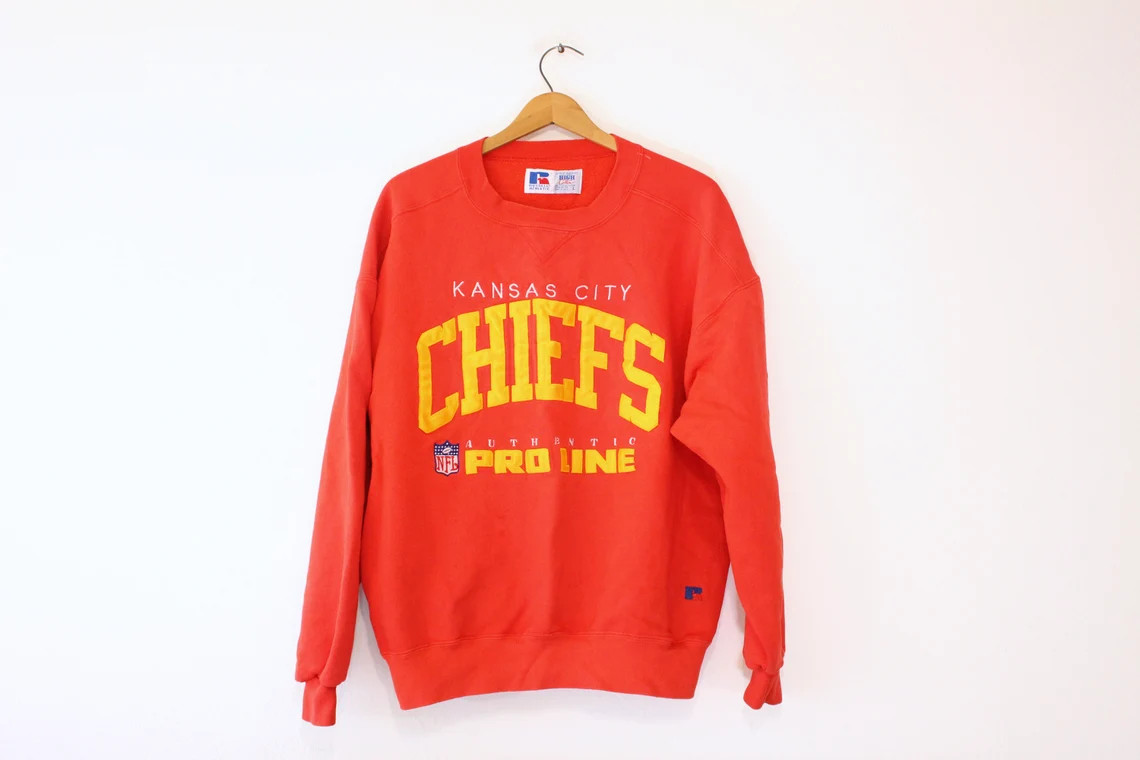 Vintage Kansas City Chiefs Football Sweatshirt Large - Etsy | Etsy (US)