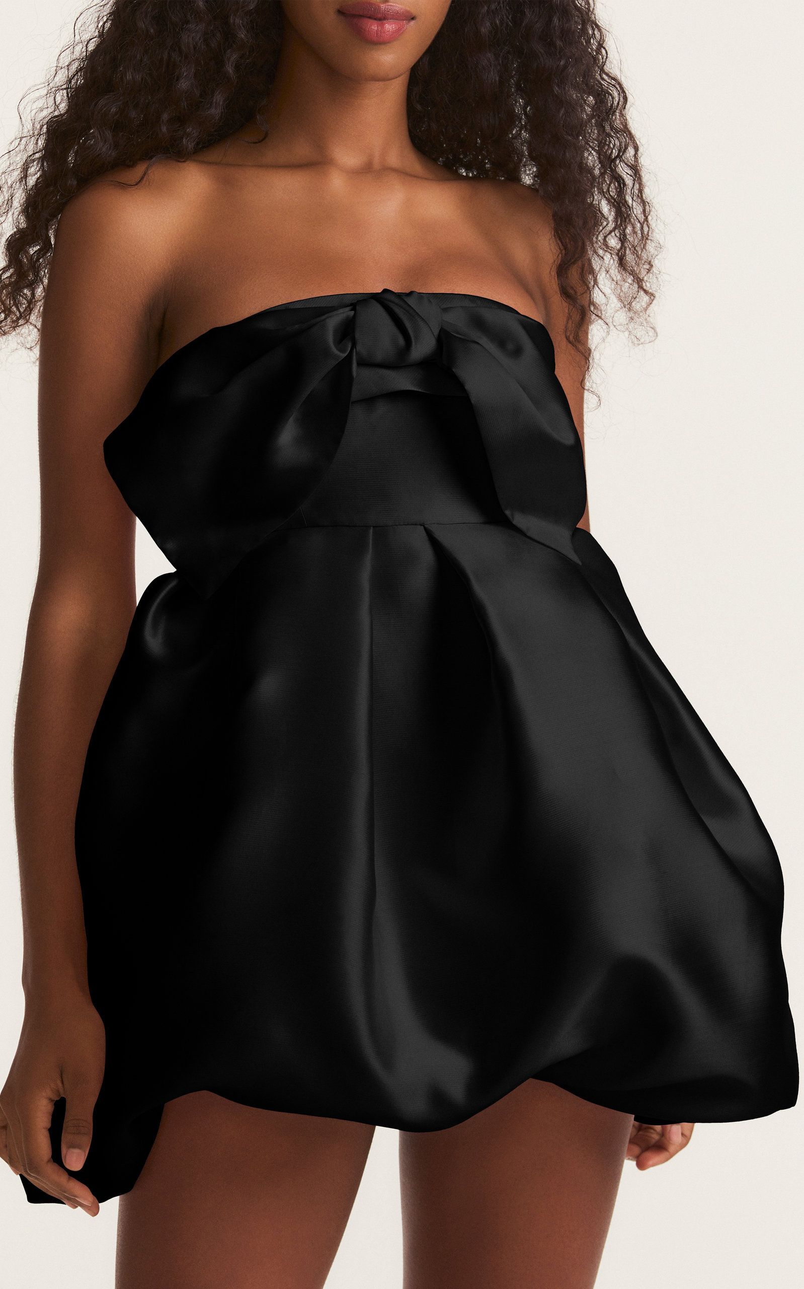 LoveShackFancy - Women's Kerrigan Bow-Embellished Mini Dress - Black - US 4 - Moda Operandi | Moda Operandi (Global)