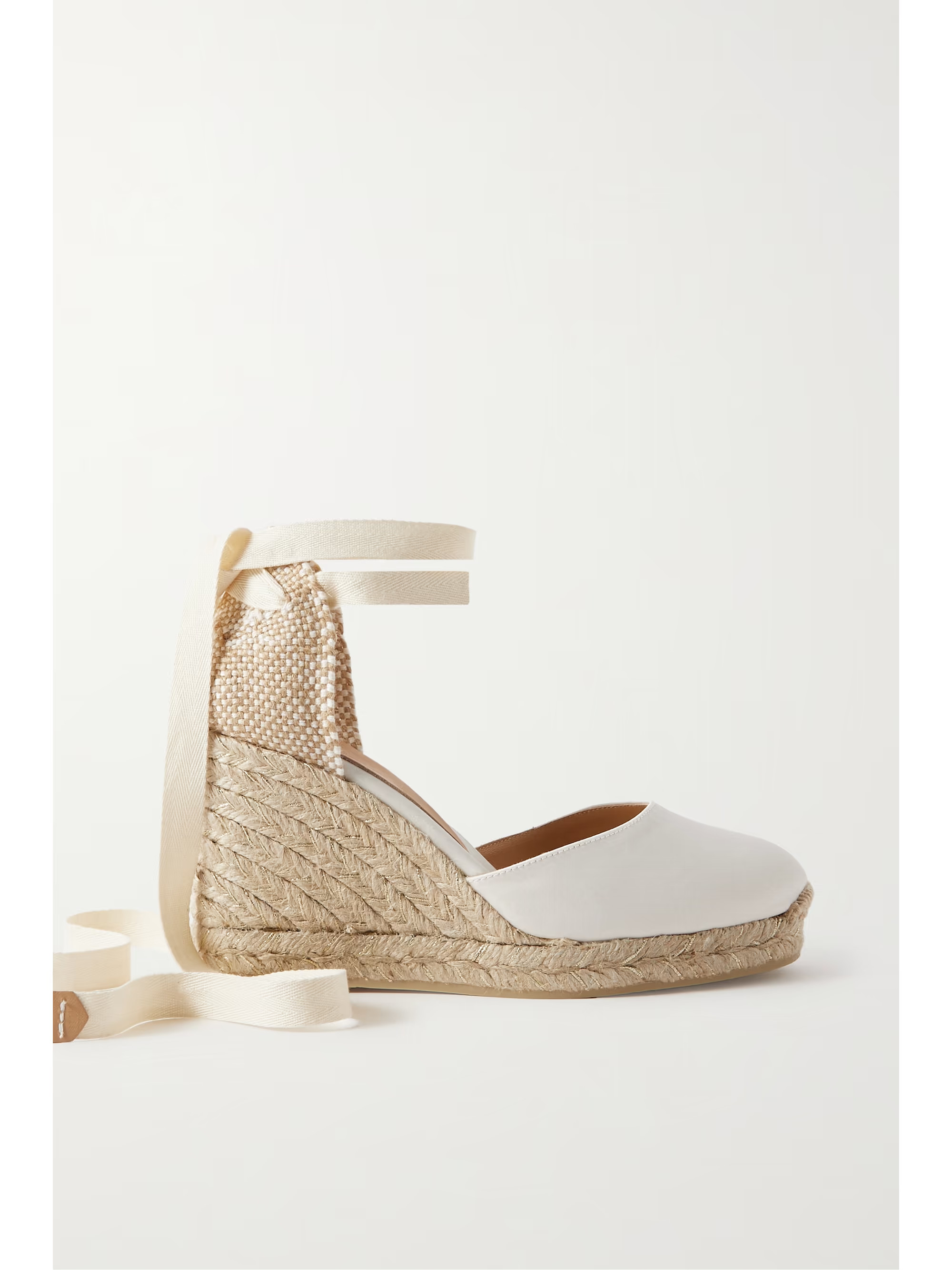 + NET SUSTAIN Carina 80 canvas wedge espadrilles | NET-A-PORTER (US)