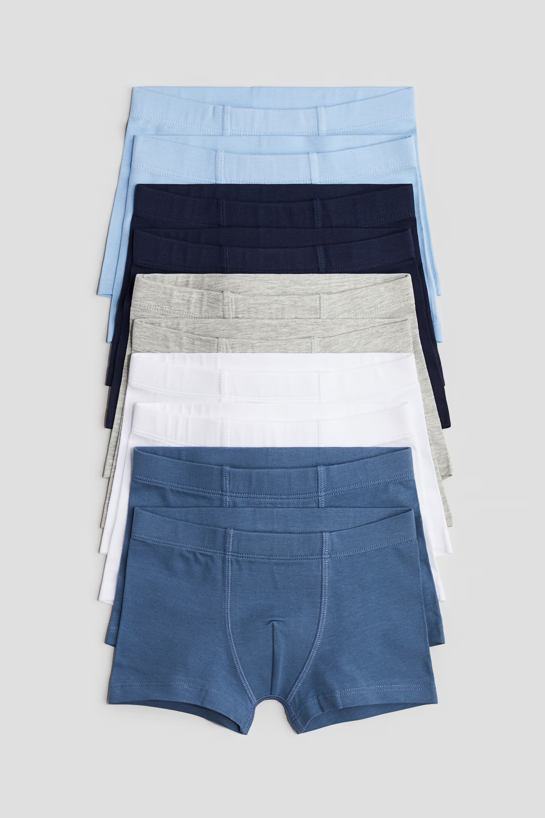 10-pack Boxer Briefs - Blue/light gray melange - Kids | H&M US | H&M (US + CA)