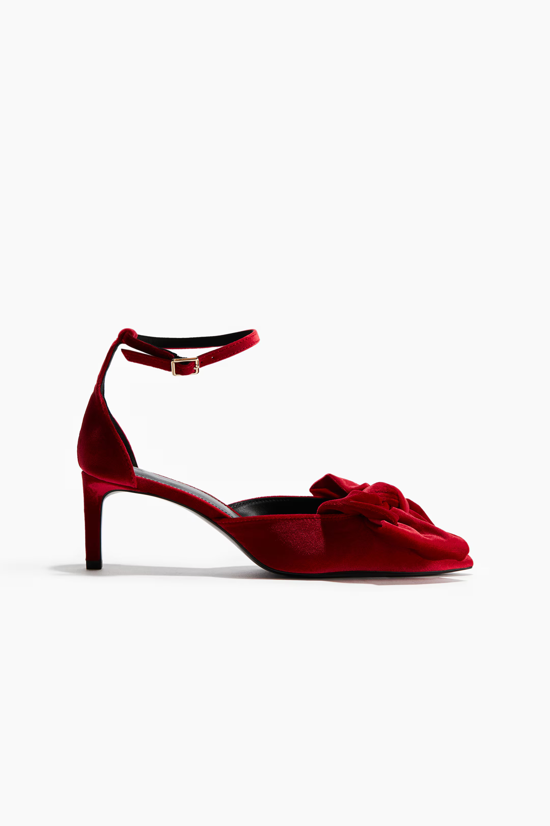 Bow-Detail Velour Pumps | H&M (US + CA)