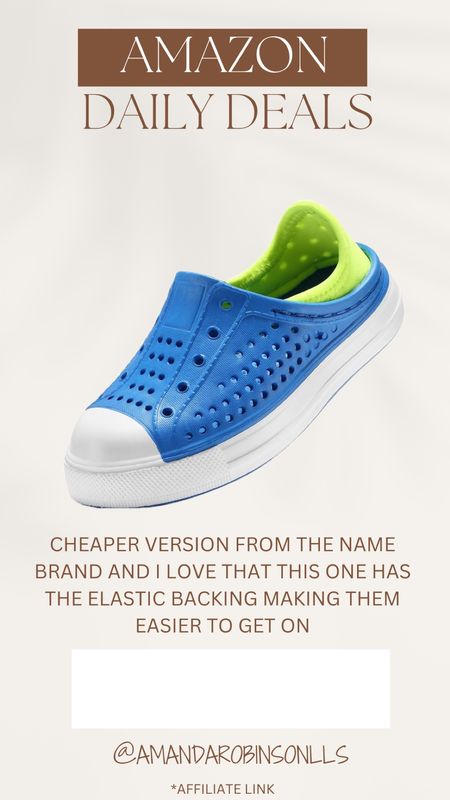 Amazon Daily Deals
Toddler water shoes 

#LTKKids #LTKSwim #LTKSaleAlert