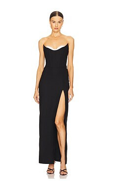 Michael Costello x REVOLVE Jada Gown in Black & Ivory from Revolve.com | Revolve Clothing (Global)