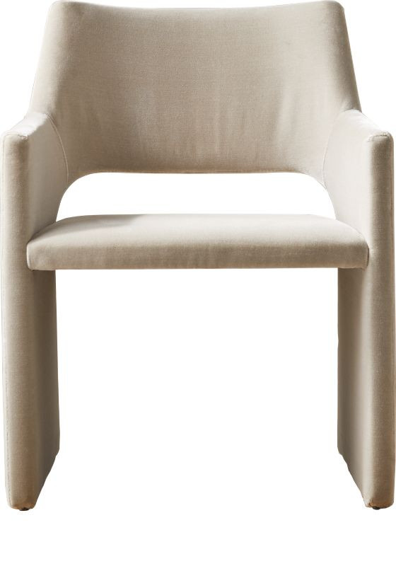 Foley Faux Mohair Grey Dining Armchair Set of 4 | CB2 | CB2