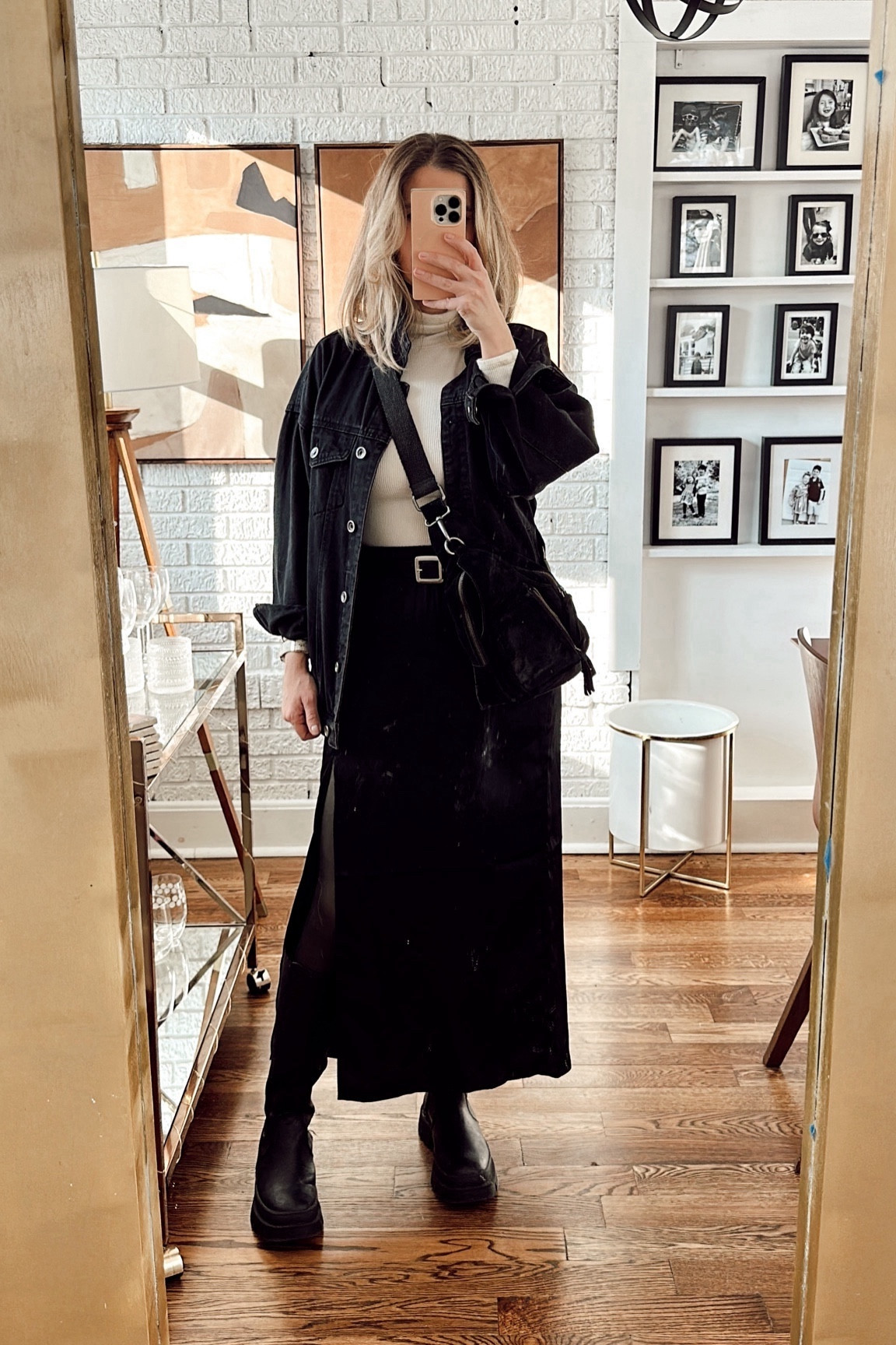 Midi slip skirt, winter outfit idea

#LTKover40 #LTKstyletip #LTKSeasonal