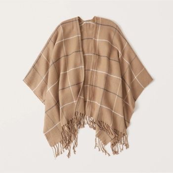 Plaid Poncho | Abercrombie & Fitch (US)