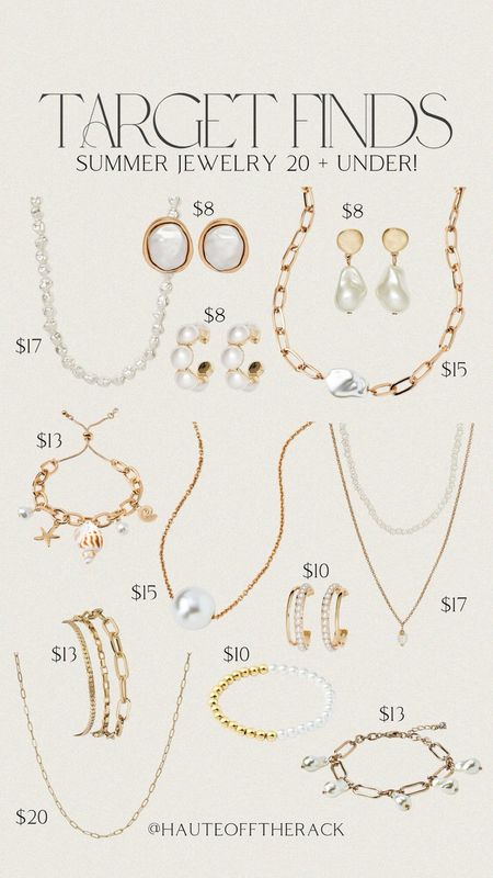 The perfect summer jewelry all under $20 at @target! #pearljewelry #summerjewelry #necklace #bracelet #targetfinds

#LTKSeasonal #LTKStyleTip #LTKFindsUnder50