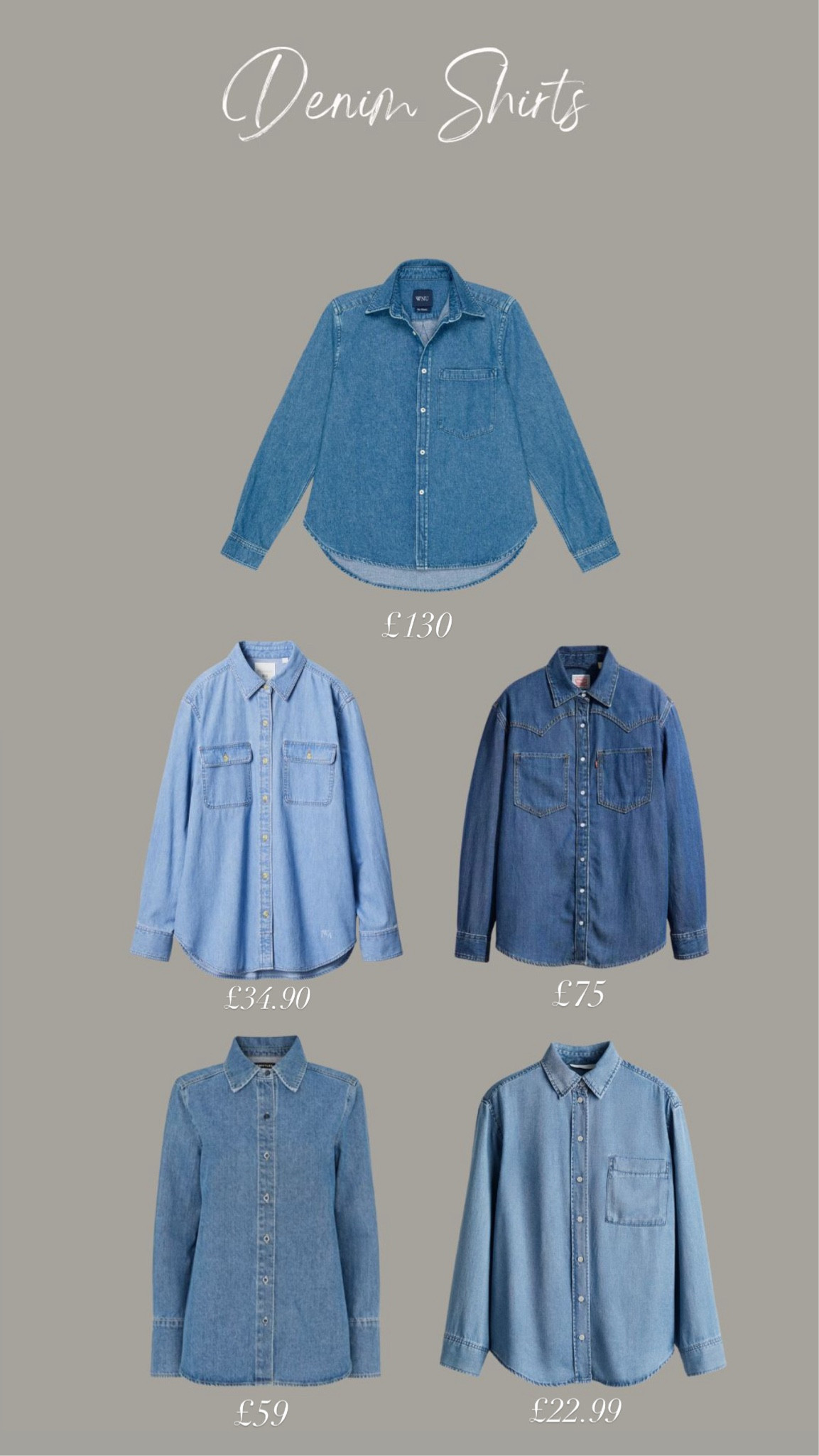 Denim shirts for all budgets 


Wardrobe staple, versatile shirt, key wardrobe pieces, capsule wardrobe 

#LTKeurope #LTKuk