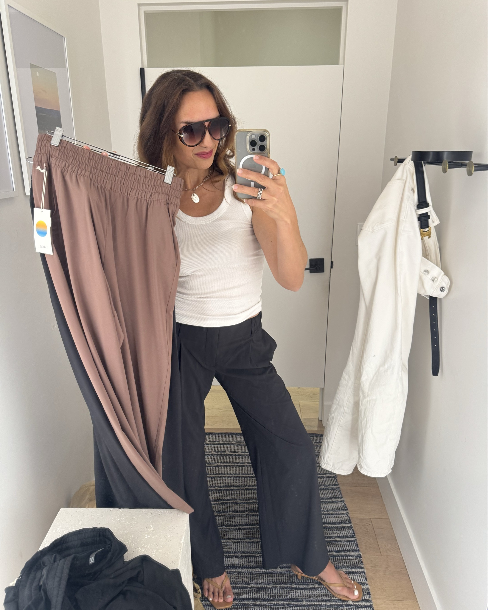 Love these trouser pants from
 Vuori I got my true size small
Wrinkle free 
Prefect for travel 