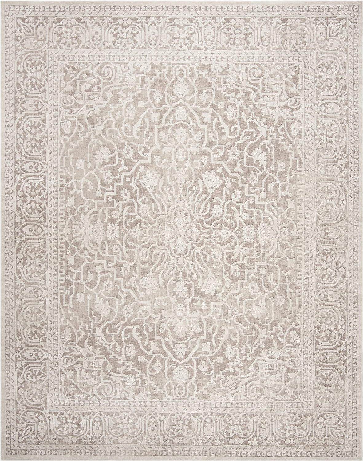 SAFAVIEH Reflection Collection 9' x 12' Beige/Cream RFT670A Vintage Distressed Area Rug | Amazon (US)