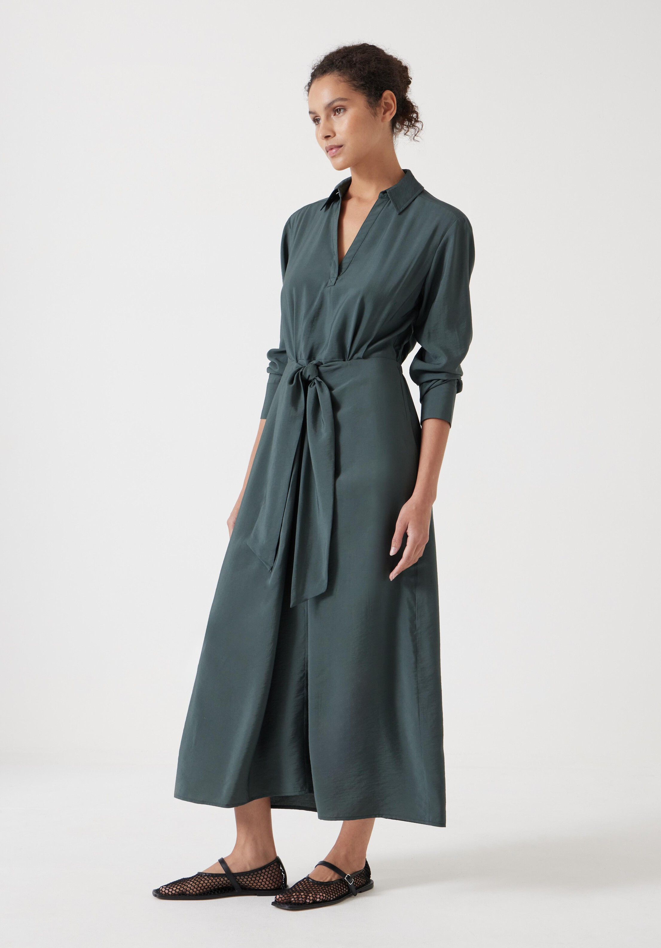 Maya Air Flow Front Tie Maxi Dress | Hush UK