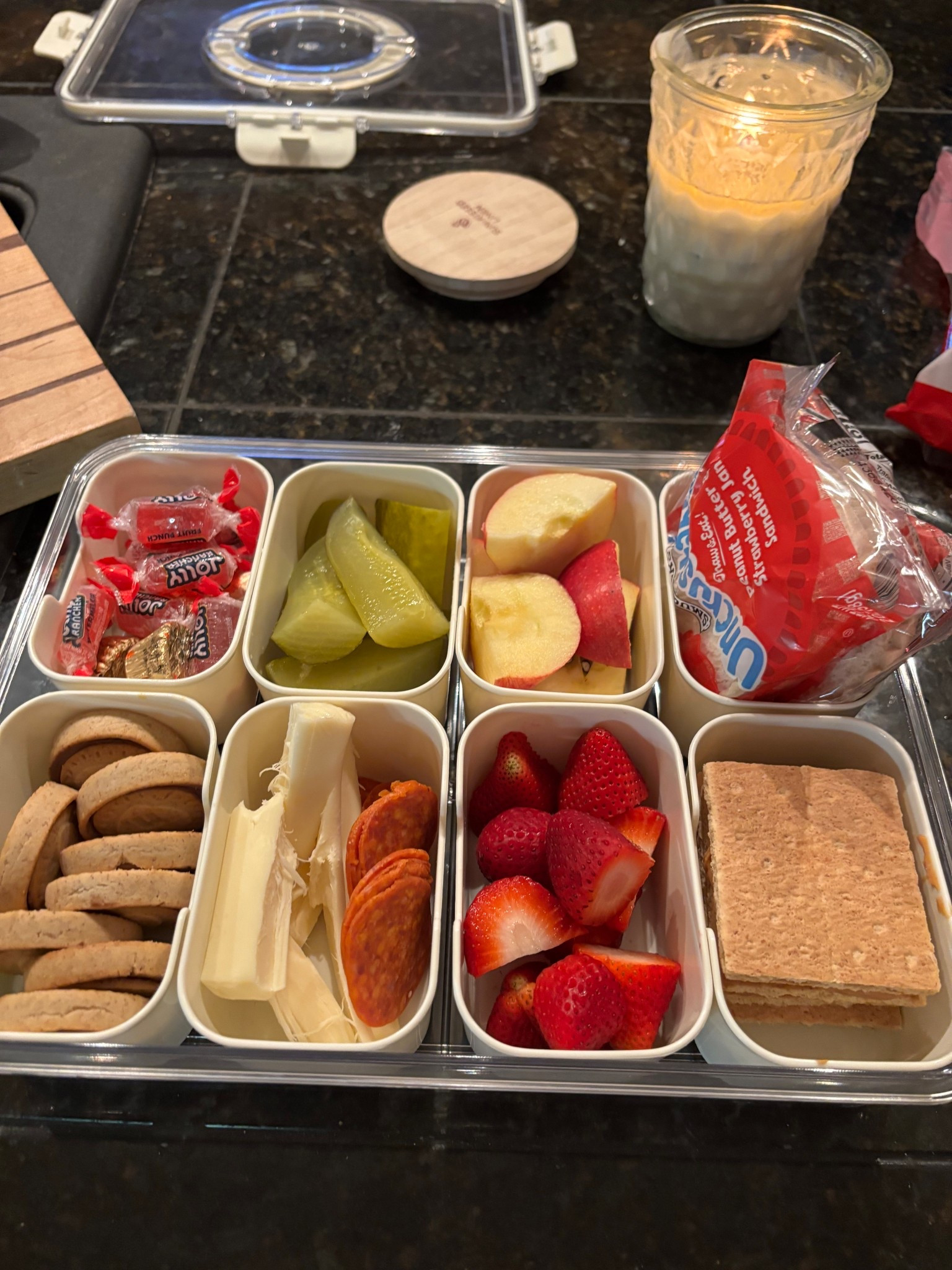 Eat or Starve?! 

Travel sports get expensive because of the travel and the amount of trips to the concession stands! This cute little snackle box is mine and Brigham’s bestie. A mix between healthy and fun. This little box has been one of the best investments, found them today on sale at Walmart for less than $15! 

#LTKTravel #LTKBaby #LTKActive