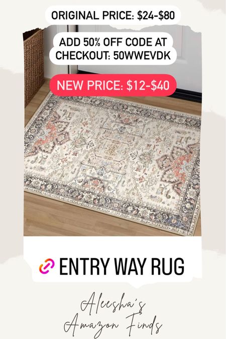 Amazon entry way rug
Amazon home decor
Amazon finds
Amazon deals 
Entryway rug 

#LTKsalealert #LTKfindsunder50 #LTKhome