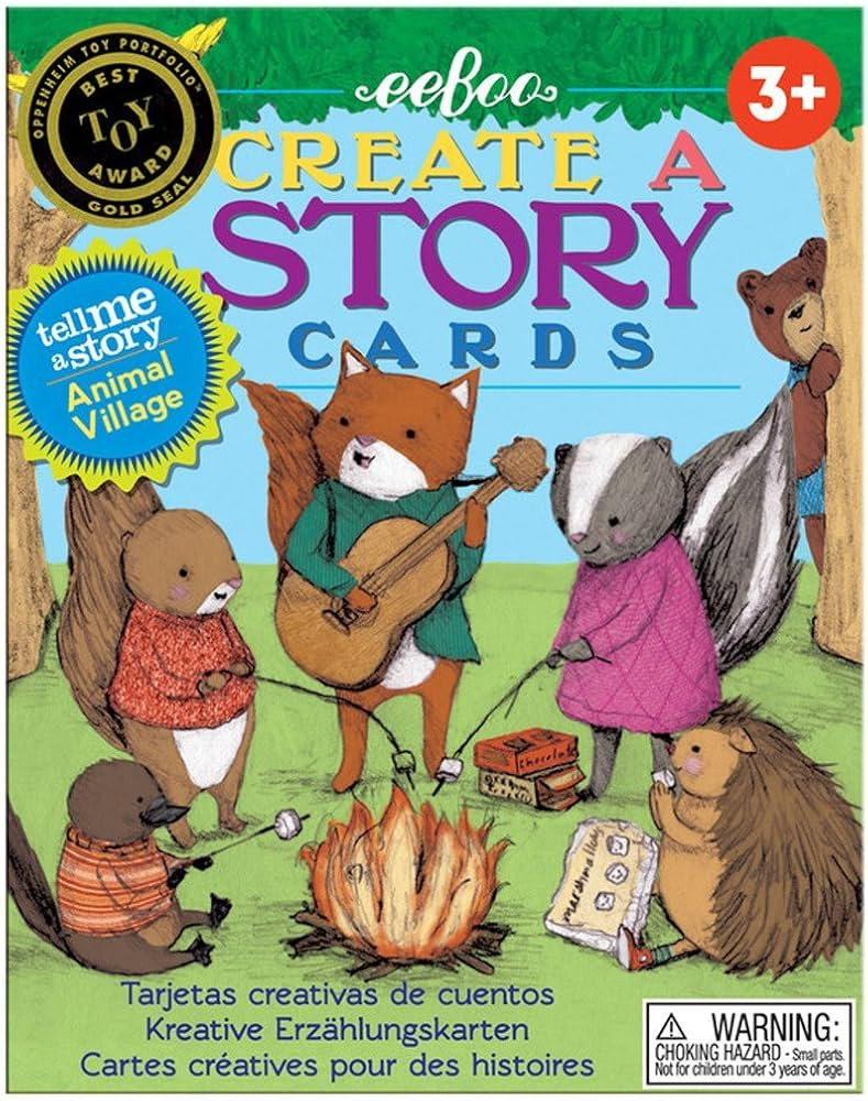 eeBoo: Animal Village Create A Story Pre-Literacy Cards, 36 Cards Included in the Set, Encourages... | Amazon (US)