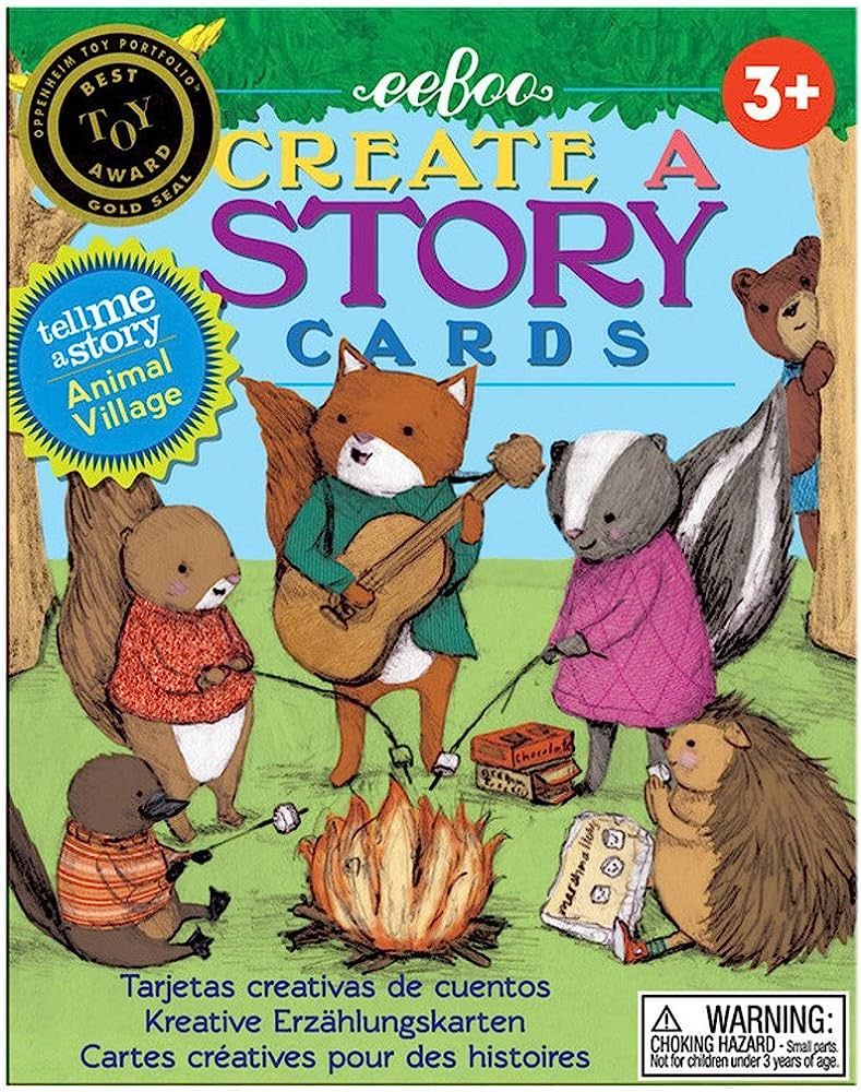eeBoo: Animal Village Create A Story Pre-Literacy Cards, 36 Cards Included in the Set, Encourages... | Amazon (US)