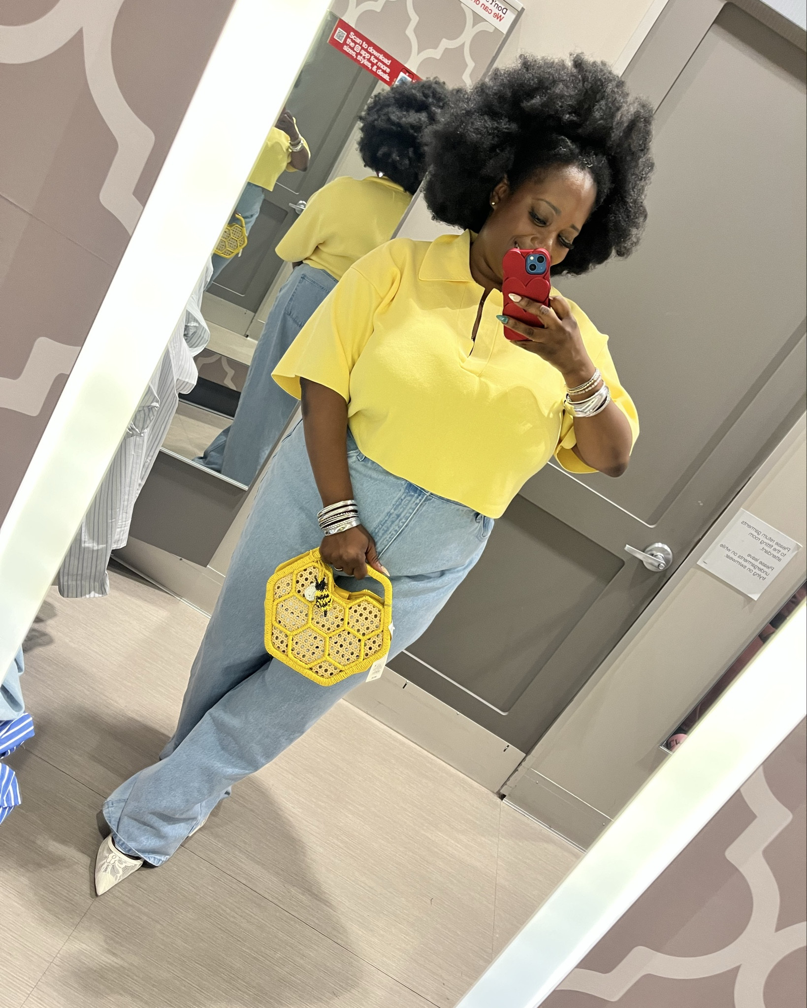 I am wearing size XXL in the yellow top
Size 18 in the jeans 
Size XXL in the blazer but I ordered a size up for a better fit 

#LTKOver40 #LTKPlusSize #LTKSaleAlert