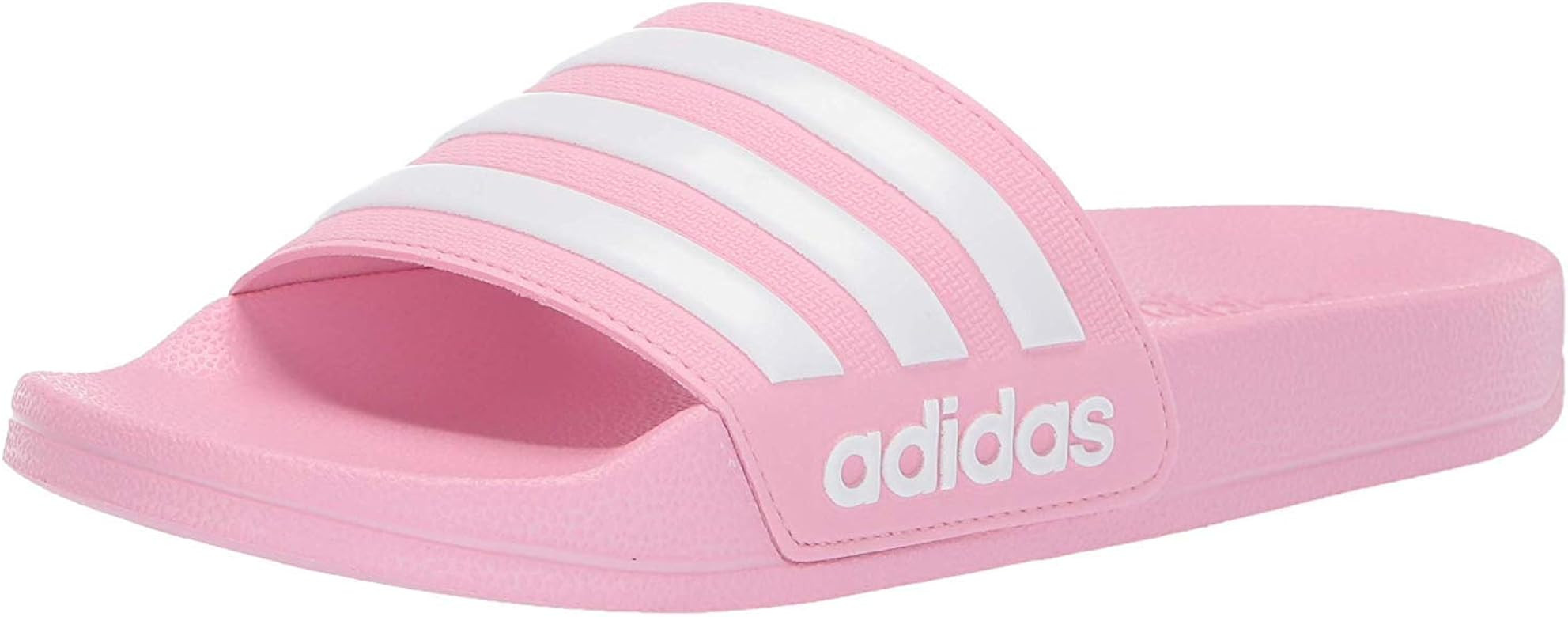 adidas Kids' Adilette Shower Sandal, True Pink/White/True Pink, 10K M US Toddler | Amazon (US)