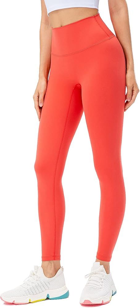 Lavento Women's Naked Feeling Light Yoga Leggings 7/8 Length - High Waist Ultra Soft Workout Legg... | Amazon (US)