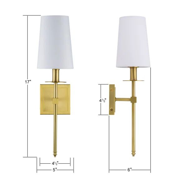 Macauly 1 - Light Dimmable Armed Sconce | Wayfair Professional