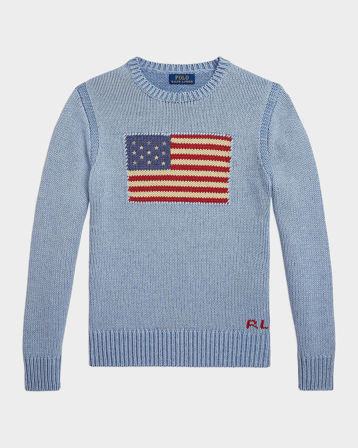 Boy & apos;s Flag Cotton Knit Crewneck Sweater, Size S-XL | Neiman Marcus