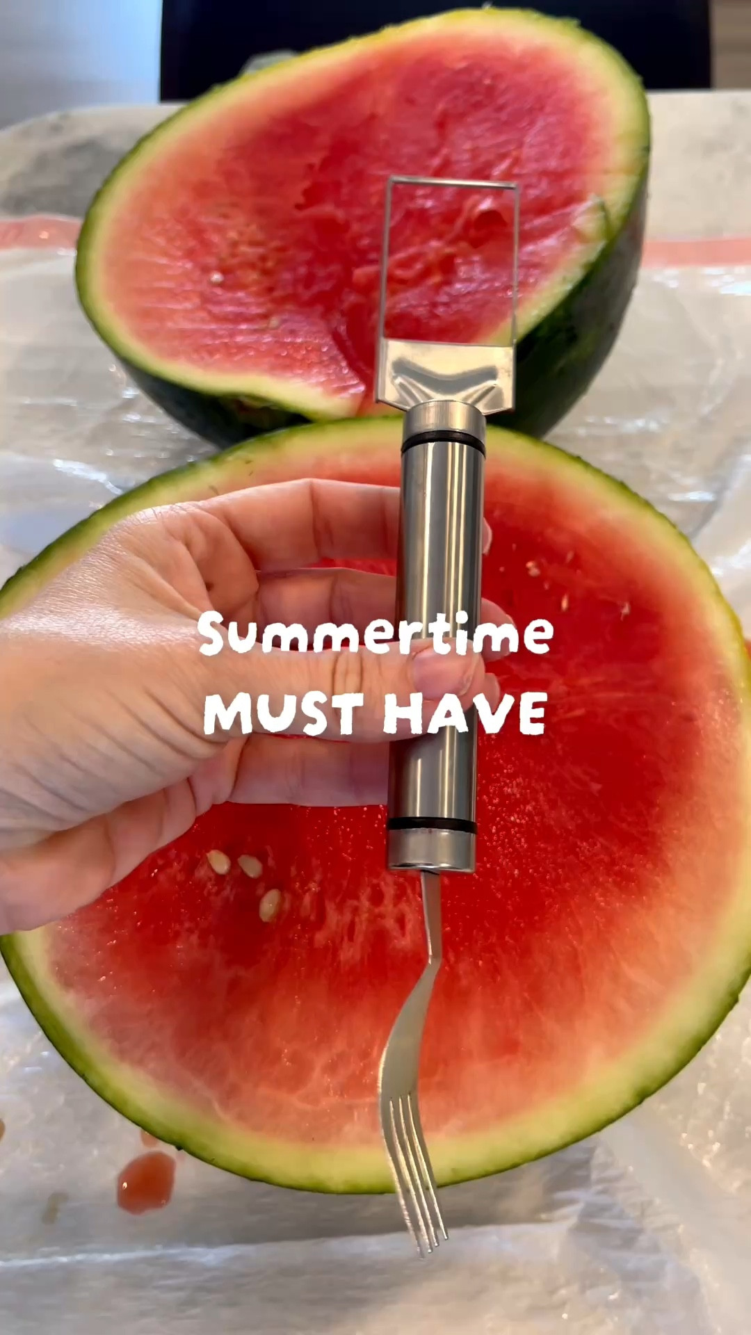 This watermelon fork/slicer is so nice to have for your summertime pools days, beach trips, backyard bbqs, hosting parties, etc 

Kitchen accessories. Fruit. 

#LTKfoodie #LTKHome #LTKSeasonal