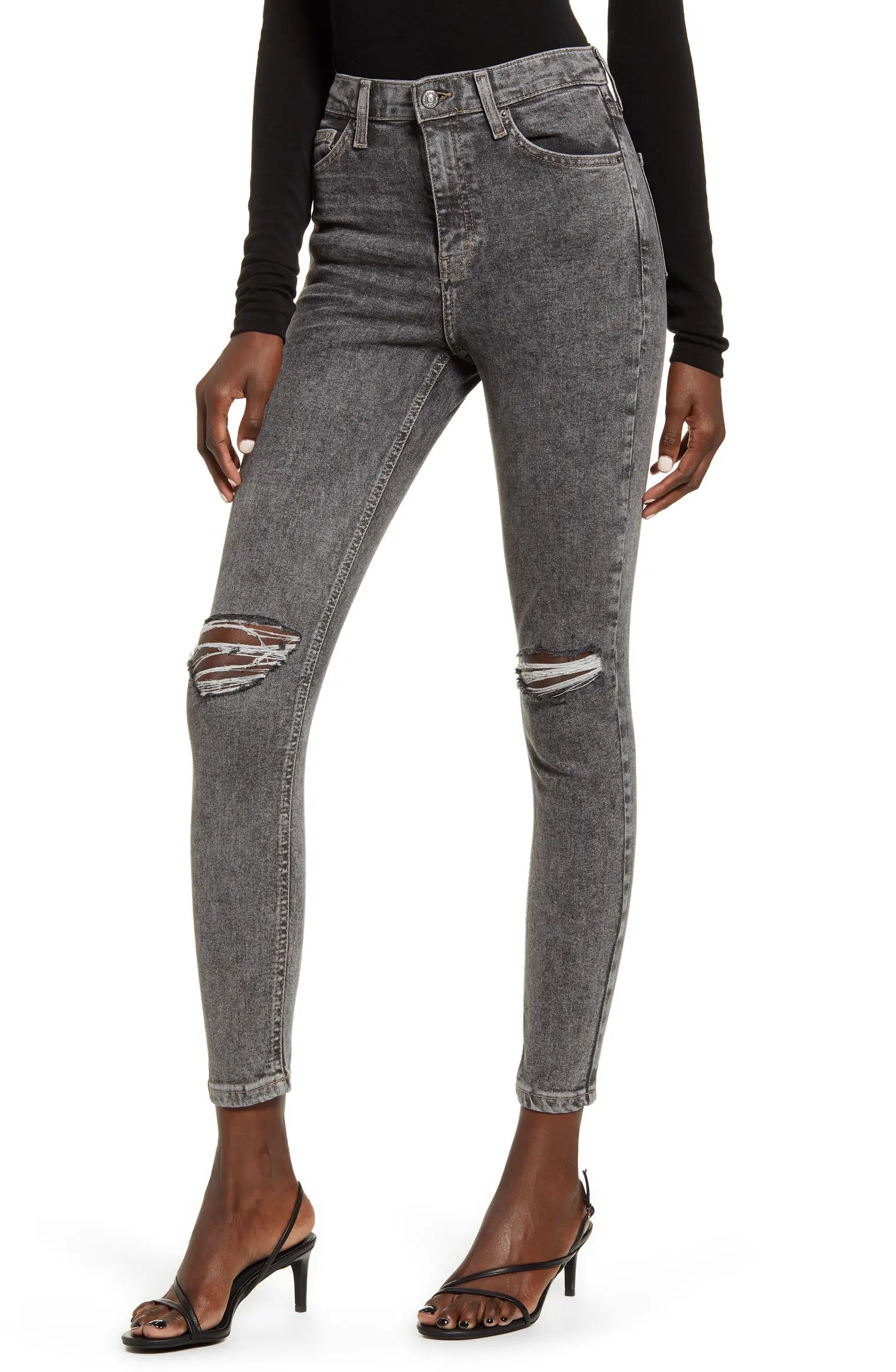 Ripped Acid Wash Ankle Skinny Jeans | Nordstrom