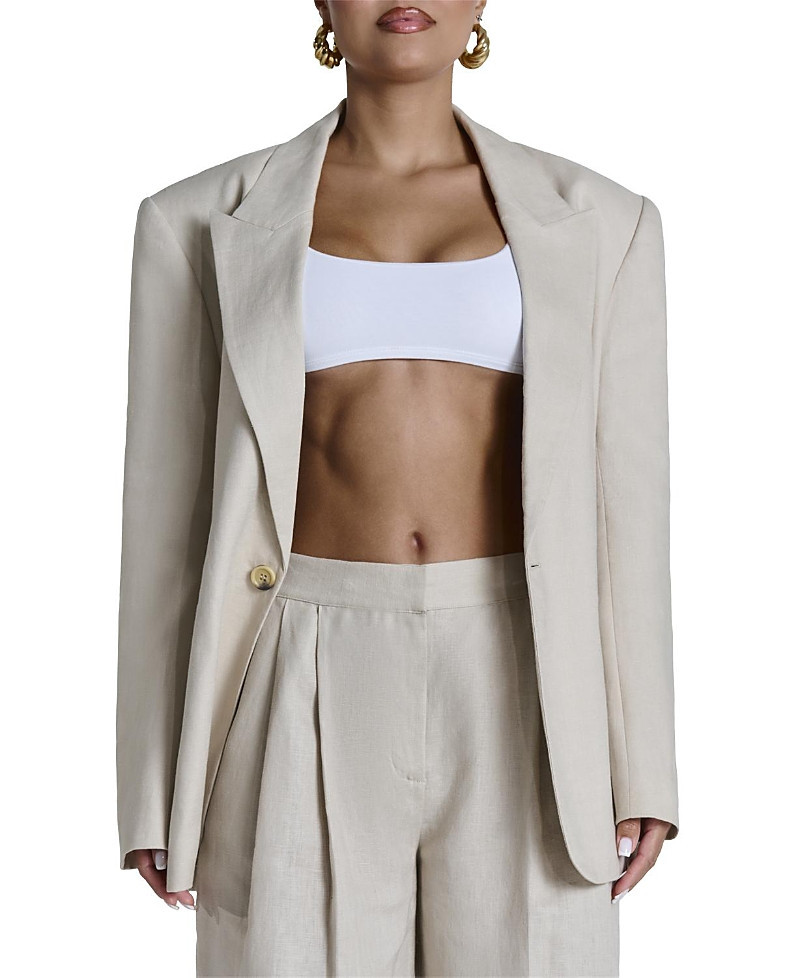 Naked Wardrobe Linen Suited Blazer | Bloomingdale's (US)